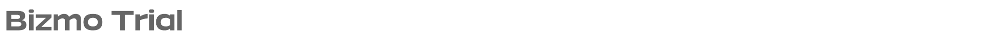 Sample characters Bizmo Font